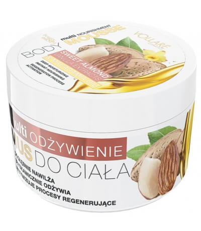 Vollare Body Mousse Multi Nourishment with Sweet Almond and Vanilla Extract & Macadamia Oil